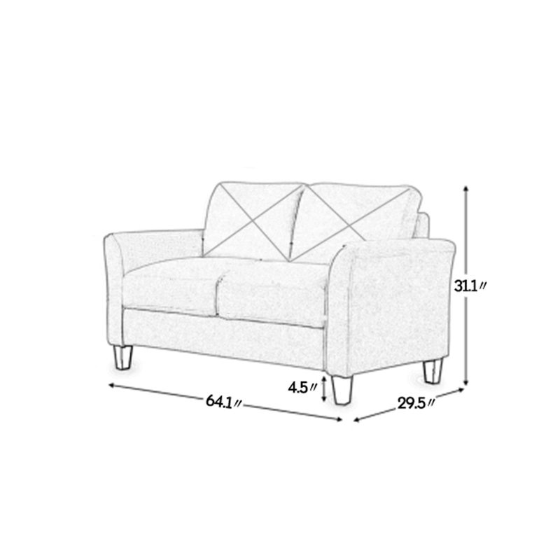 Red Barrel Studio® 3 Piece Living Room Set Wayfair